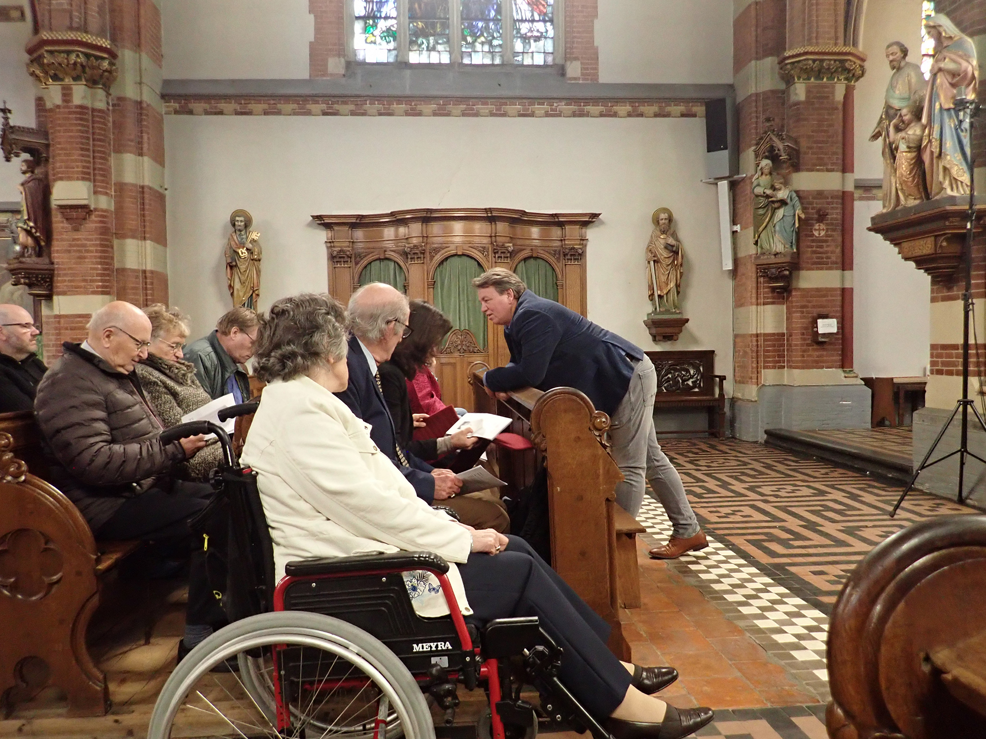 Jan en Annie Nelemans 50 jaar getrouwd 22-10-23 tijdens de Eucharistiviering.
